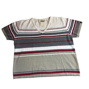 Wrangler Rita Women’s Large Vtg Knit Boxy Sweater Short Sleeve Western Shirt